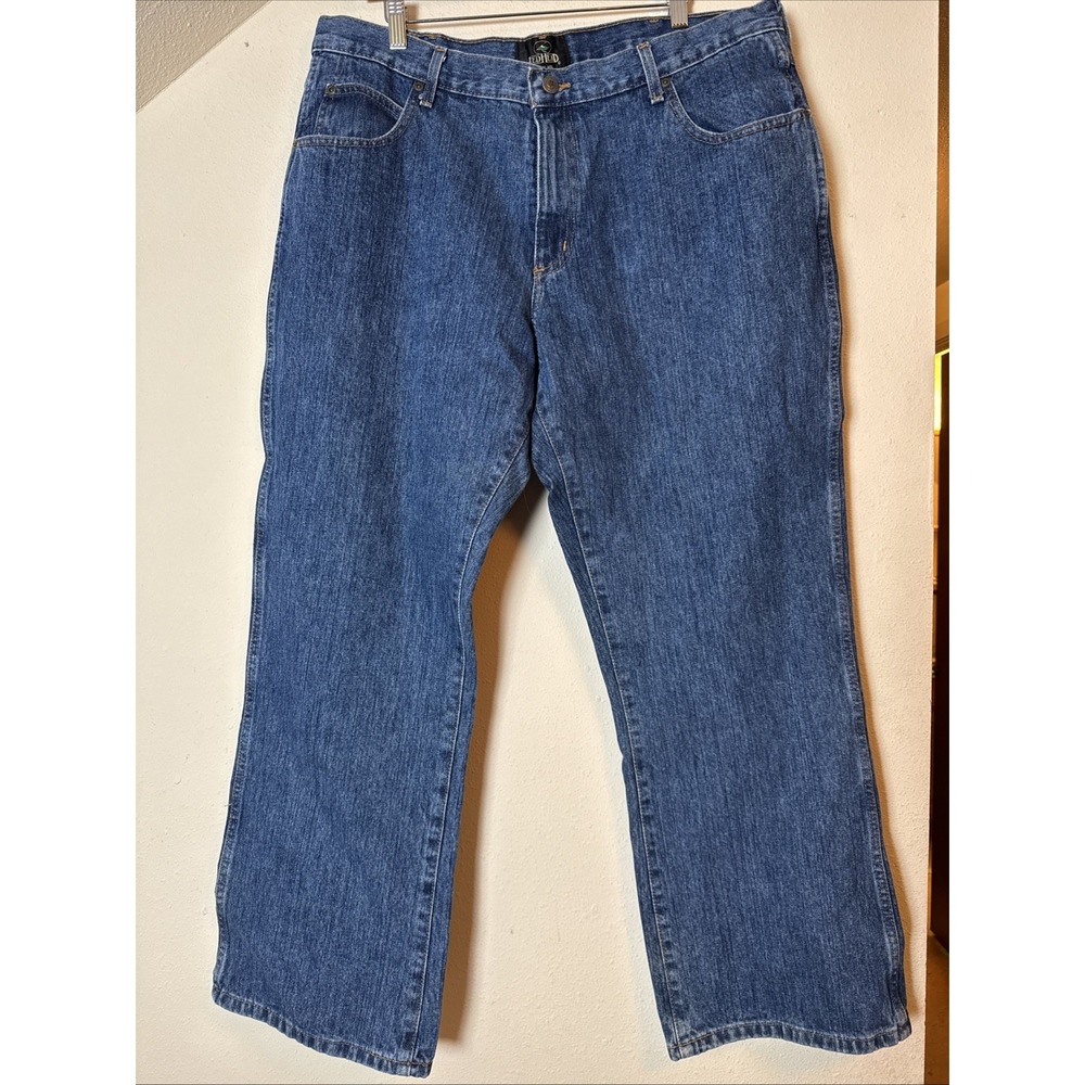 RedHead Jeans Mens 38 x 30 Blue Bootcut Medium Wash Cotton Denim Pants Pockets